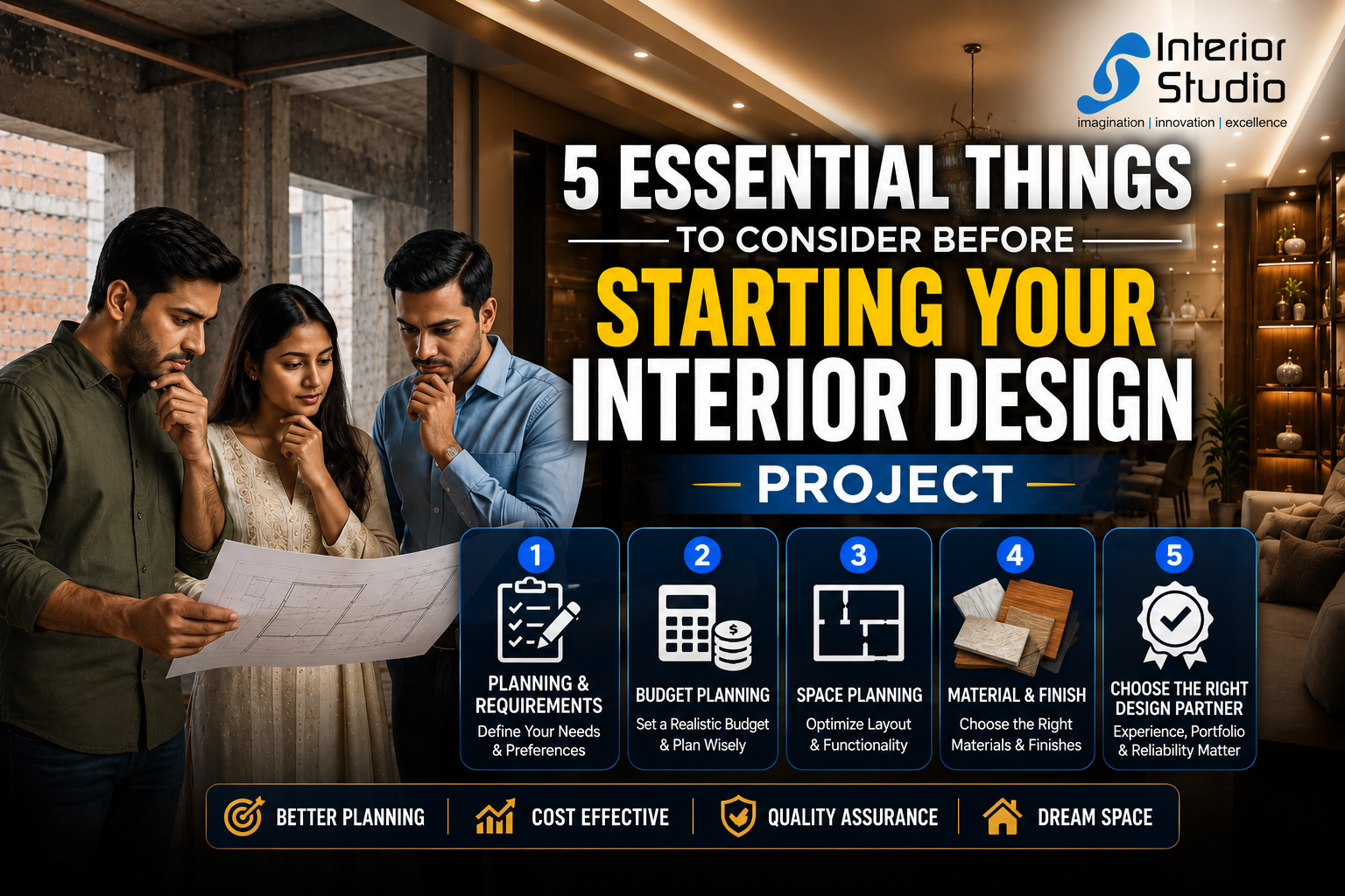 5 Essential Things Before Your Interior Design Project